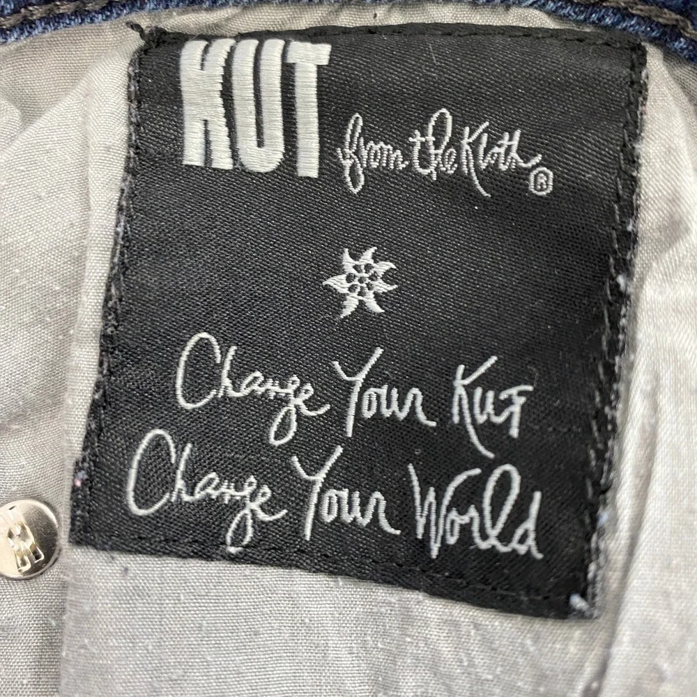 KUT from the Kloth Jeans Women 8S Boyfriend Slim Medium Wash Denim Mid Rise